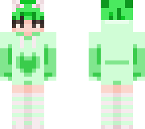 green femboy green hair