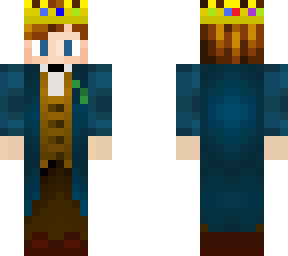 newt scamander with technoblade crown
