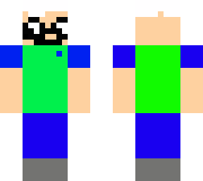 old man with green sports shirt