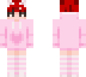 pink femboy red hair