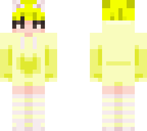 femboy yellow clothes and hair