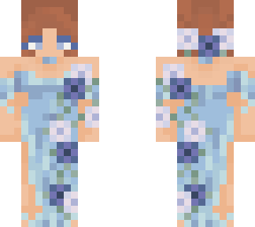 willow dress, made with flower dress base