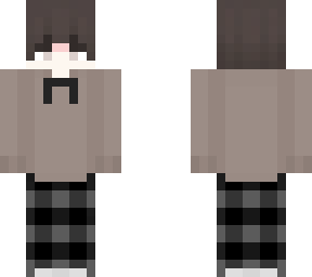 boy brown sweater and pajamas
