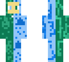grassland/ice spikes biome girl (or teletubby)
