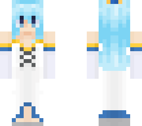 aqua white dress
