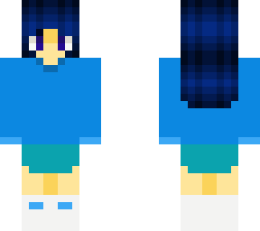idk what to name this i geuss blue girl idk