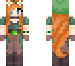 me as a nature themed elf! for my yt vids! :3