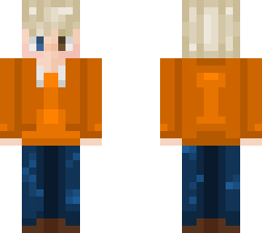 spacial orange sweater