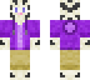 tiger in purple hoodie