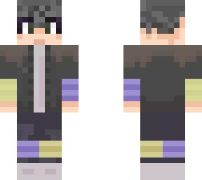 yellow and purple and black skin