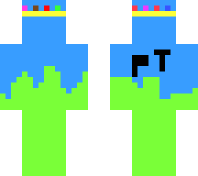 the blue guy(infected by the green guy)