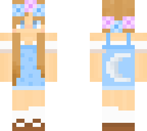 brown hair summer girl overalls with flower crown updatedbyme (friend did base)