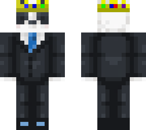 panda with suit