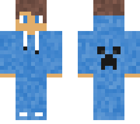 blue creeper pj skin