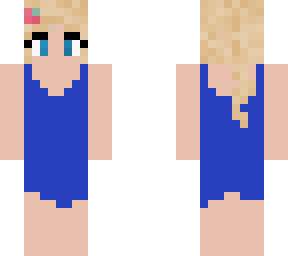 blue dress girl
