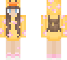 cherry blossom duck hoodie girl