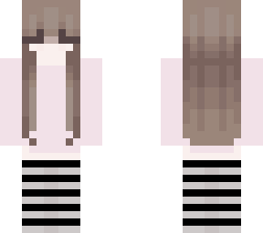 FIXED cute pink shirt egirl | Minecraft Skin