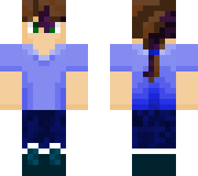 guy with purple and brown hair