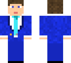 blue lounge suit