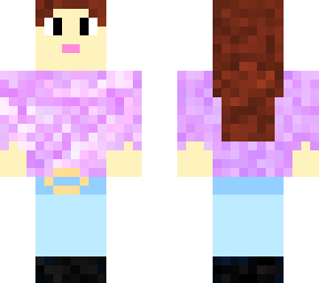 girl with purple shirt