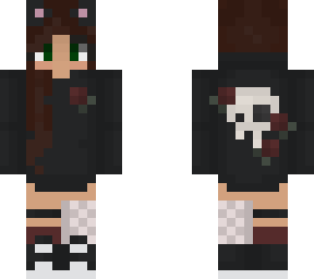 rose and skull cat ears
