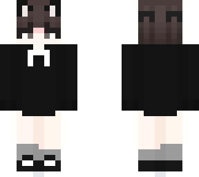 silly femboy black shirt white thing ye