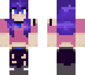 cute purple girl
