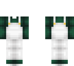 ob - dark green top w/ white overalls