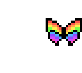 rainbow butterfly wings