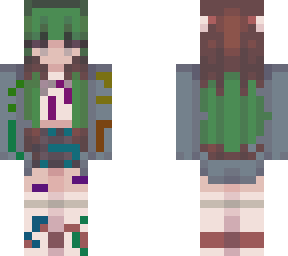 skyler w/ brown and green hair (read desc)