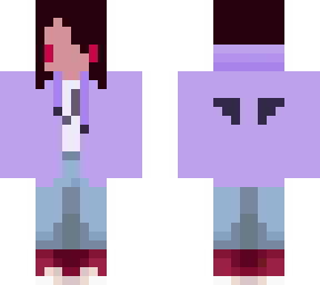 purple hoodie girl