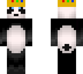 panda with a crown