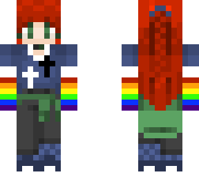 christian redhead me v3 braid and flower crown