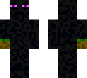 enderman with grass hand