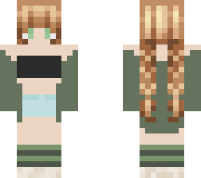 girl with braided hair