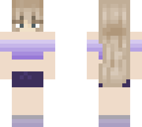 girl with purple clothes