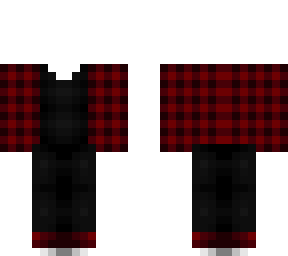 ob - red & black plaid top w/ black jeans
