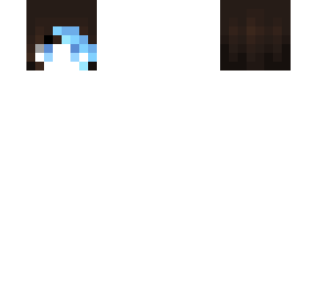female hb - short brown w/ light blue bangs