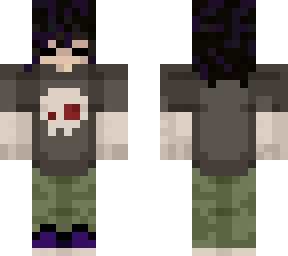 grungre; purple hair