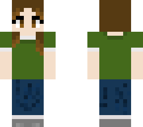 addy green shirt bangs