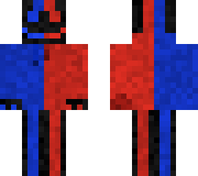 my icon skin 2.0 (fully red & blue hoodie,mask and shoes)