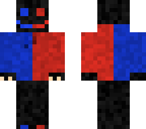my icon skin 2.0 (red & blue hoodie,mask and shoes)