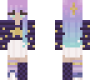purple starry girl (recolor)