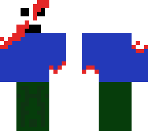 bleeding mask person