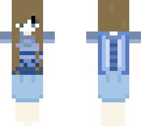 me in blue dress