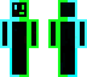 neon man (blue and green)