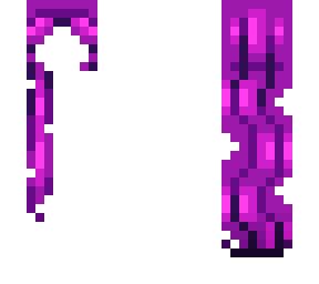 purple long waves hair base