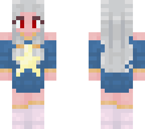 silver haired girl