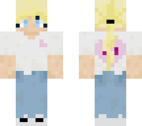 cute blonde girl with a low pony tail