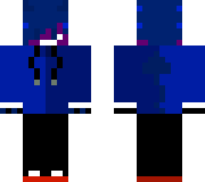 demon blue happy